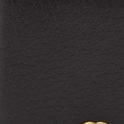 Gucci Black Leather GG Marmont Card Holder