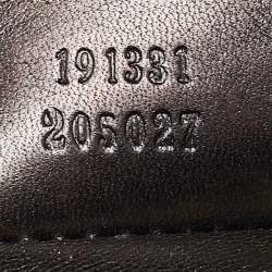 Pre Owned Gucci Black Patent Leather Bamboo Clutch