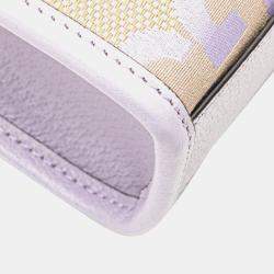 Gucci Beige/Purple Mini Jumbo GG Canvas Interlocking G Satchel Bag