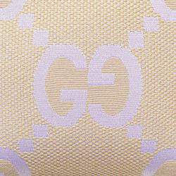 Gucci Beige/Purple Mini Jumbo GG Canvas Interlocking G Satchel Bag