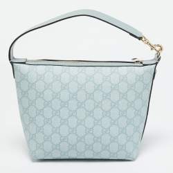 Gucci Blue GG Supreme Canvas and Leather Ophidia Shoulder Bag