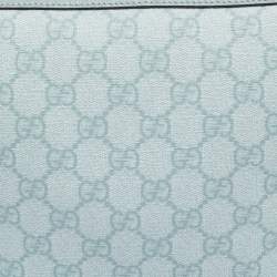 Gucci Blue GG Supreme Canvas and Leather Ophidia Shoulder Bag