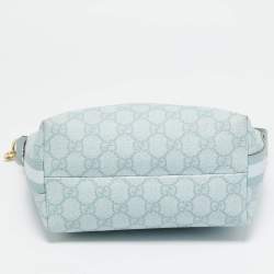 Gucci Blue GG Supreme Canvas and Leather Ophidia Shoulder Bag
