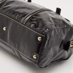 Pre Owned Gucci Black Coated Fabric and Leather Dialux Britt Boston Bag