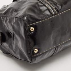 Pre Owned Gucci Black Coated Fabric and Leather Dialux Britt Boston Bag