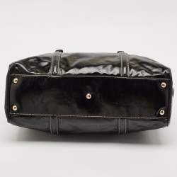 Pre Owned Gucci Black Coated Fabric and Leather Dialux Britt Boston Bag