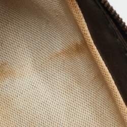 Gucci Beige/Brown GG Canvas and Leather Medium GG Running Hobo       