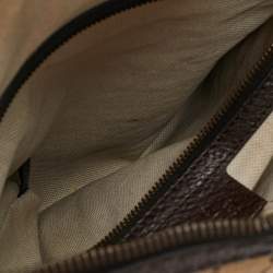 Gucci Beige/Brown GG Canvas and Leather Medium GG Running Hobo       