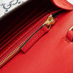 Gucci Multicolor GG Supreme Blooms Wallet on Chain