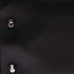 Gucci Black Leather Dollar Interlocking G Medium Crossbody Bag