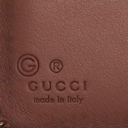 Gucci Dusty Pink Microguccissima Leather Zip Around Wallet