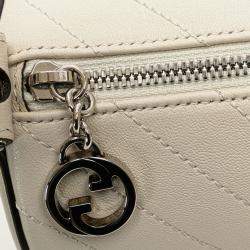 Gucci White Leather Blondie Mini Shoulder Bag
