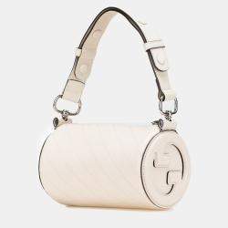 Gucci White Leather Blondie Mini Shoulder Bag