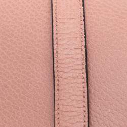 Gucci Pink Small Dollar Leather Interlocking G Satchel