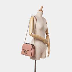 Gucci Pink Small Dollar Leather Interlocking G Satchel