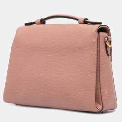 Gucci Pink Small Dollar Leather Interlocking G Satchel