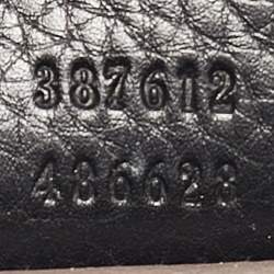 Pre Owned Gucci Black Leather Studded Miss Bamboo Shoulder Bag