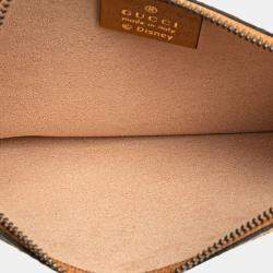 Gucci Brown Coated Canvas Disney GG Supreme Mickey Mouse Micro Tote Bag
