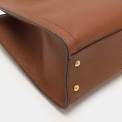 Gucci Brown Leather Small Bamboo Diana Tote