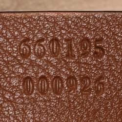Gucci Brown Leather Small Bamboo Diana Tote