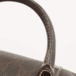 Gucci Dark Brown GG Supreme Canvas and Leather Medium Joy Boston Bag