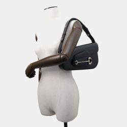 Gucci Black Leather Small Horsebit 1955 Shoulder Bag 