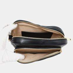 Gucci Black Leather Interlocking G Heart Shoulder Bag 