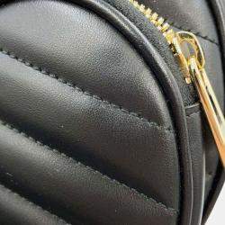Gucci Black Leather Interlocking G Heart Shoulder Bag 