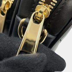 Gucci Black Leather Interlocking G Heart Shoulder Bag 