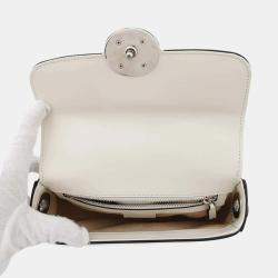  Gucci Ivory Leather Petite Mini Shoulder Bag