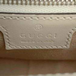  Gucci Ivory Leather Petite Mini Shoulder Bag