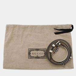  Gucci Ivory Leather Petite Mini Shoulder Bag