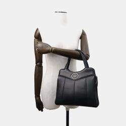 Gucci Black Leather Petit Gg Small Bag 