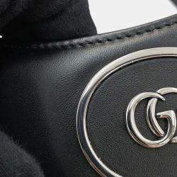 Gucci Black Leather Petit Gg Small Bag 