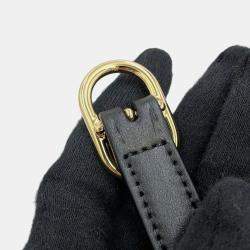 Gucci Black Leather Interlocking G Heart Shoulder Bag 