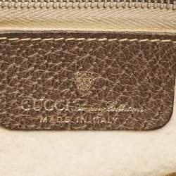 Pre Owned Gucci Beige/Brown GG Supreme Canvas and Leather Medium Ophidia Crossbody Bag