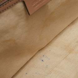 Pre Owned Gucci Beige GG Canvas Large Emily Chain Shoulder Bag