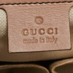 Pre Owned Gucci Beige GG Canvas Large Emily Chain Shoulder Bag