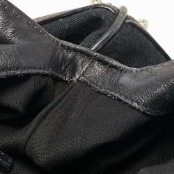 Pre Owned Gucci Black GG Canvas and Leather Medium Babouska Indy Hobo