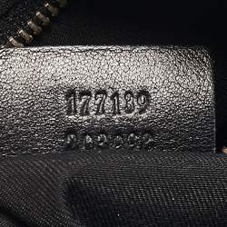 Pre Owned Gucci Black GG Canvas and Leather Medium Babouska Indy Hobo