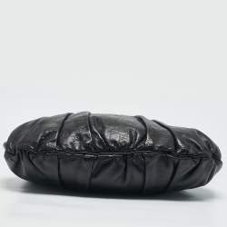 Gucci Black Guccissima Leather Large Hysteria Hobo