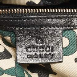 Gucci Black Guccissima Leather Large Hysteria Hobo