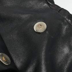 Gucci Black Guccissima Leather Large Hysteria Hobo