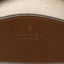 Gucci Beige/Brown Mini GG Supreme Interlocking G Satchel Bag