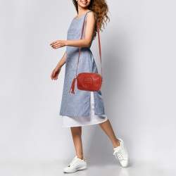 Gucci Orange Leather Small Soho Disco Crossbody Bag
