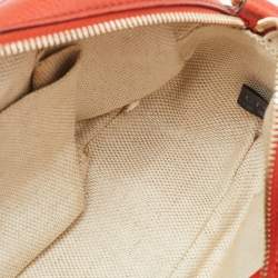 Gucci Orange Leather Small Soho Disco Crossbody Bag