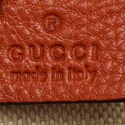 Gucci Orange Leather Small Soho Disco Crossbody Bag