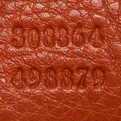 Gucci Orange Leather Small Soho Disco Crossbody Bag