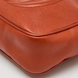 Gucci Orange Leather Small Soho Disco Crossbody Bag