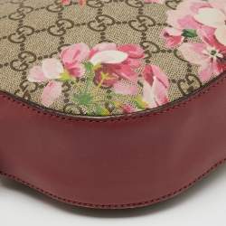 Gucci Multicolor GG Supreme Blooms Canvas and Leather Mini Chain Crossbody Bag